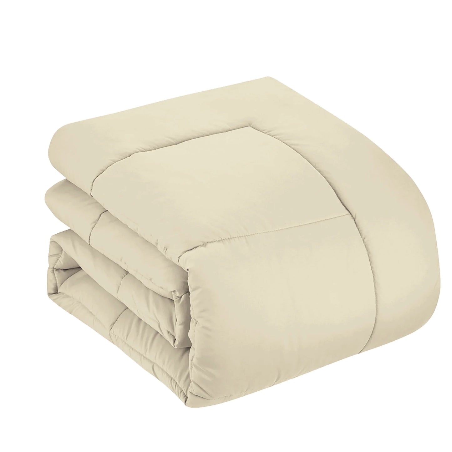Luxury Cream 5-Piece Bed in a Bag down Alternative Comforter Set, Twin