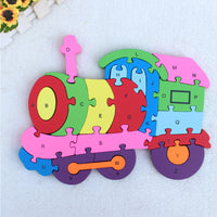 Kids Wooden Building Blocks Montessori Alphabets Numbers Puzzle Learning Fun Toy