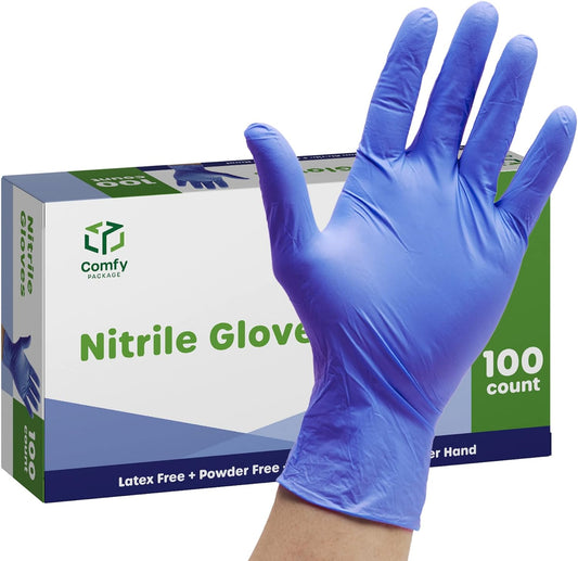 Nitrile Disposable Gloves - 4 Mil. | Latex & Rubber Free | Non-Sterile Powder Free