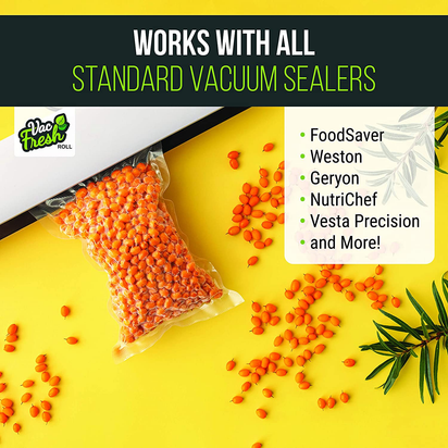 Vac Fresh Food Vacuum Sealer Rolls (8