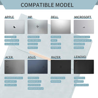 13.3-14 Inch Laptop Sleeve Case Faux Suede Leather for 13.3 13.5 13.6 14 Inches Macbook Air Pro Retina 13"-14" Surface Pro with Pouch