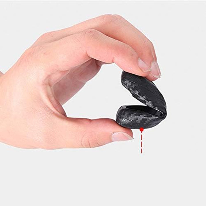 (Tm) 3 4 5 Buttons TPU Smart Keyless Remote Key Fob Case Cover for 2017 2018 2019 2020 Ford Mustang Explorer Edge Fusion Mondeo F150 F250 F350 F450 F550 (Black Carbon Fiber Texture)