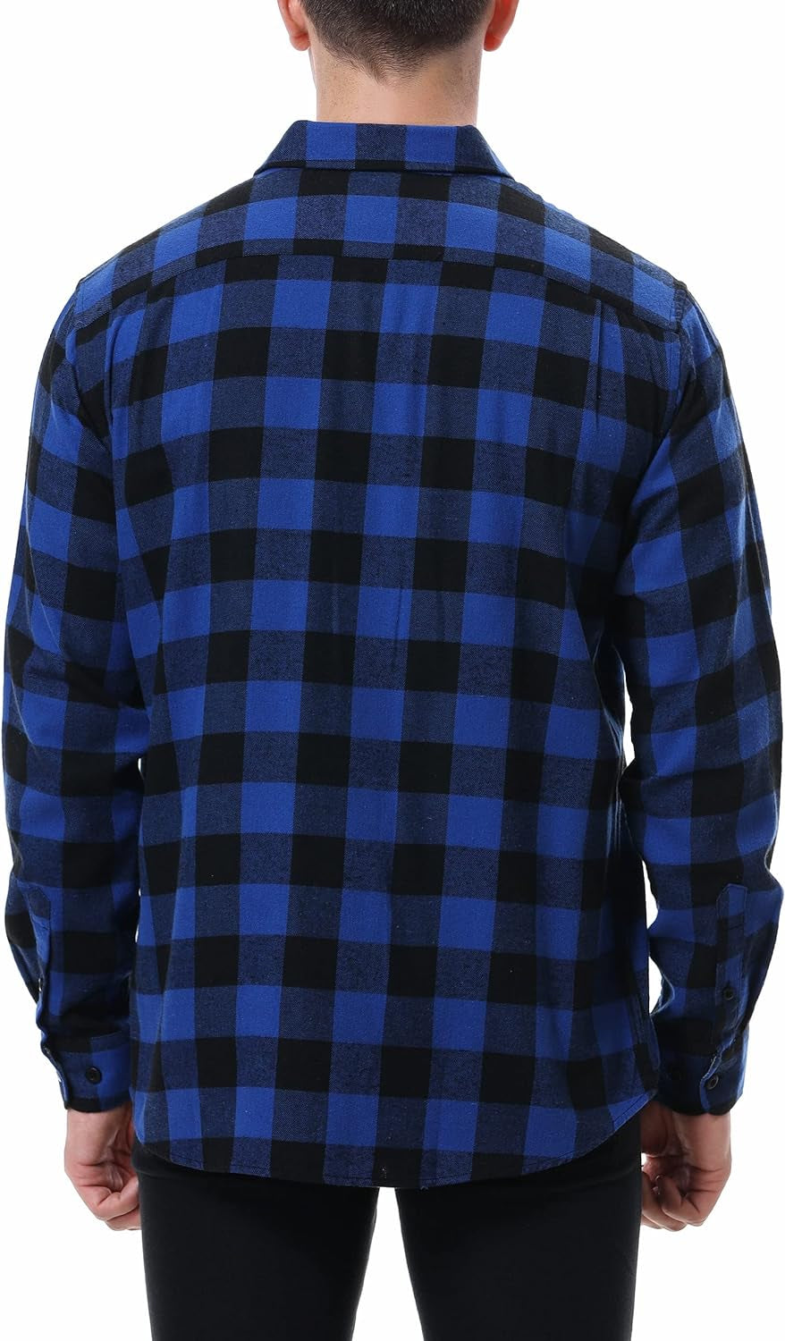 Mens Button down Shirts Flannel Shirt Long Sleeve