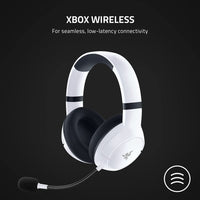 Kaira Wireless Gaming Headset for Xbox Series X|S, Xbox One: Triforce Titanium 50Mm Drivers - Cardioid Mic - Breathable Memory Foam Ear Cushions - EQ Pairing Button - Windows Sonic - White