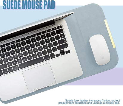 13.3-14 Inch Laptop Sleeve Case Faux Suede Leather for 13.3 13.5 13.6 14 Inches Macbook Air Pro Retina 13