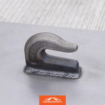3/8 In. Heavy Duty Forged Weld-On Grab Hook with 6,600 Lb. Safe Work Load - 1 Pack
