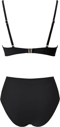 Women Criss Cross Bikini Set High Waisted Swimsuit Push up 2 Piece Bathing Suit