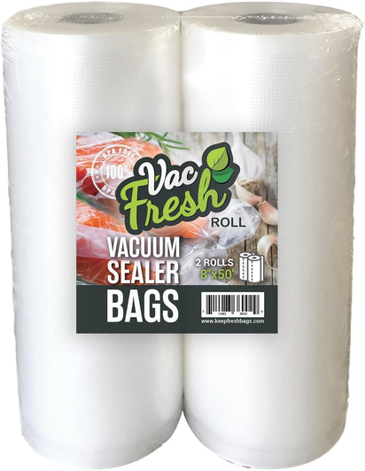 Vac Fresh Food Vacuum Sealer Rolls (8