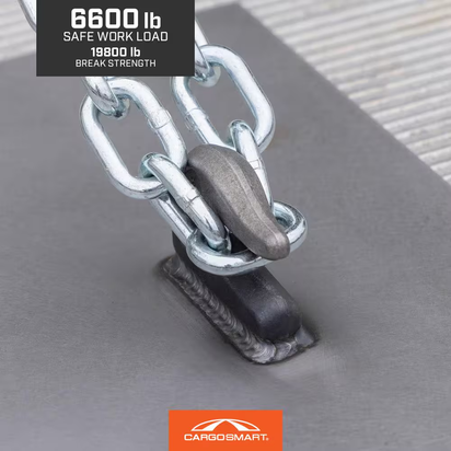 3/8 In. Heavy Duty Forged Weld-On Grab Hook with 6,600 Lb. Safe Work Load - 1 Pack