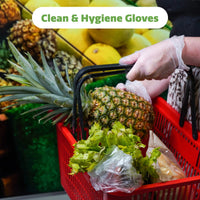 Disposable Vinyl Gloves – Clear, Latex-Free, Powder-Free, Bpa-Free – Safe for Food Handling, Cooking & Cleaning