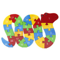 Kids Wooden Building Blocks Montessori Alphabets Numbers Puzzle Learning Fun Toy