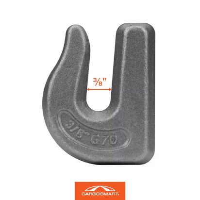 3/8 In. Heavy Duty Forged Weld-On Grab Hook with 6,600 Lb. Safe Work Load - 1 Pack