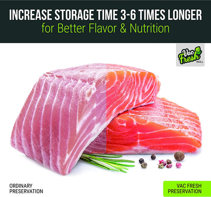 Vac Fresh Food Vacuum Sealer Rolls (8