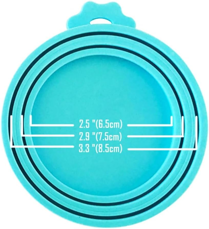 2 Pack Pet Can Covers/Dog Cat Food Can Lids/Universal BPA Free/Silicone Pet Food Can Lids Covers/Fits Most Standard Size Dog and Cat Can Tops for Pet Food Storage