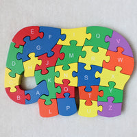 Kids Wooden Building Blocks Montessori Alphabets Numbers Puzzle Learning Fun Toy