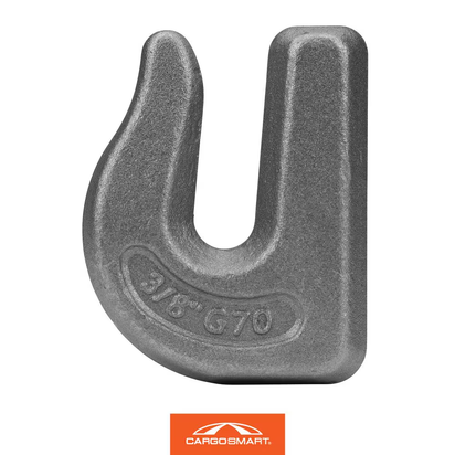 3/8 In. Heavy Duty Forged Weld-On Grab Hook with 6,600 Lb. Safe Work Load - 1 Pack