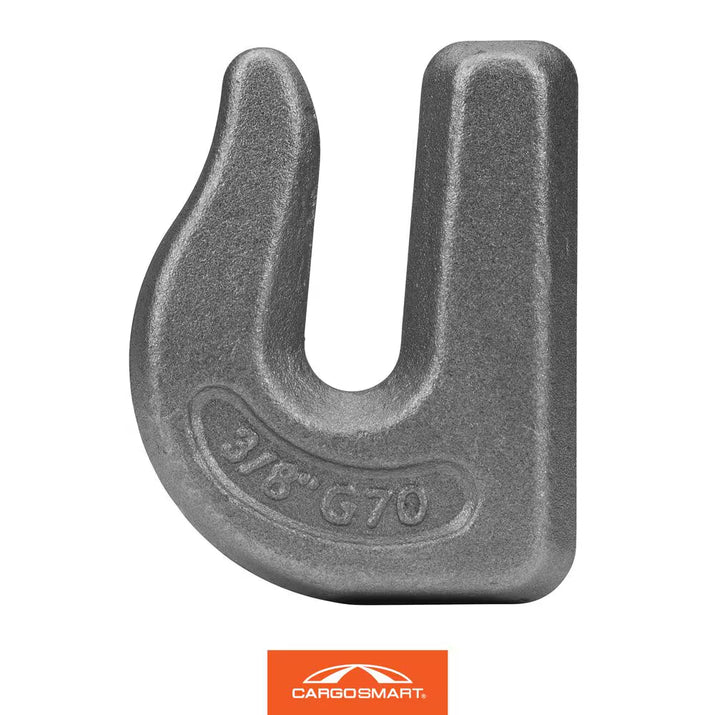 3/8 In. Heavy Duty Forged Weld-On Grab Hook with 6,600 Lb. Safe Work Load - 1 Pack