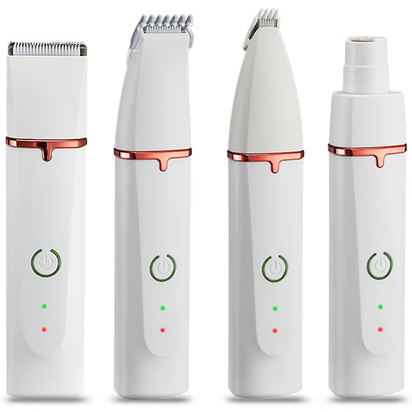 4 in 1 Electric Hair Trimmer Grooming Clippers for Pets Trimmer Nail Grinder Professional Cutter Machine Cutting Tool for Dogs