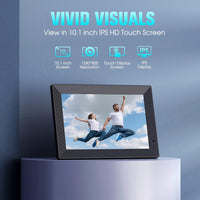 Digital Picture Frame - 10.1 Inch FHD IPS Keyboard Case for 2025 Ipad Air 13 and Ipad Pro 12.9 (6Th, 5Th, 4Th, 3Rd Gen), Magnetic Keyboard Case with Multi-Touch Trackpad