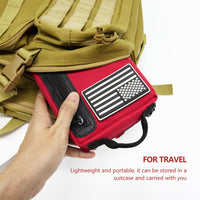 KITGO First Aid Kits, Premium Emergency Kits, Compartments for Home, Office, 103 Piece Set