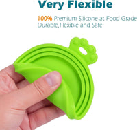 5 Pack Silicone Pet Can Cover Lids, Universal Size for Dog Cat Food, 1 Fit 3 Standard Size Can Tops, BPA Free Dishwasher Safe (Blue, Green, Orange, Pink, Yellow)