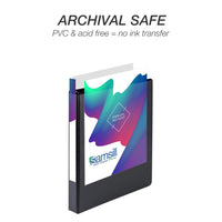 Durable 1 Inch 3 Ring Binder, Made in USA, D Ring Binder, FSC 100% Recycled Chipboard, Black, 12 Pack