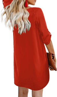 Women Summer Dresses 2024 Strappy Button V Neck Sleeveless Beach Sundress Casual Swing a Line Short Mini Dress