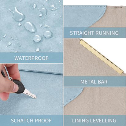 13.3-14 Inch Laptop Sleeve Case Faux Suede Leather for 13.3 13.5 13.6 14 Inches Macbook Air Pro Retina 13