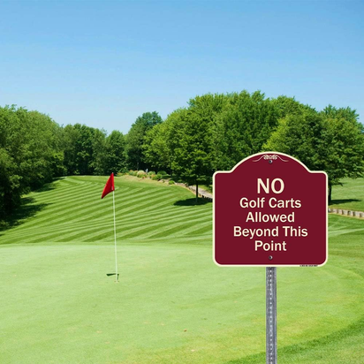 Designer Series Sign - Visitor Parking (With Right Arrow) | Burgundy 18